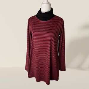 Bella Flore Striped Long Sleeve Top w/ Built-In Black Mask 😷 (Size M)